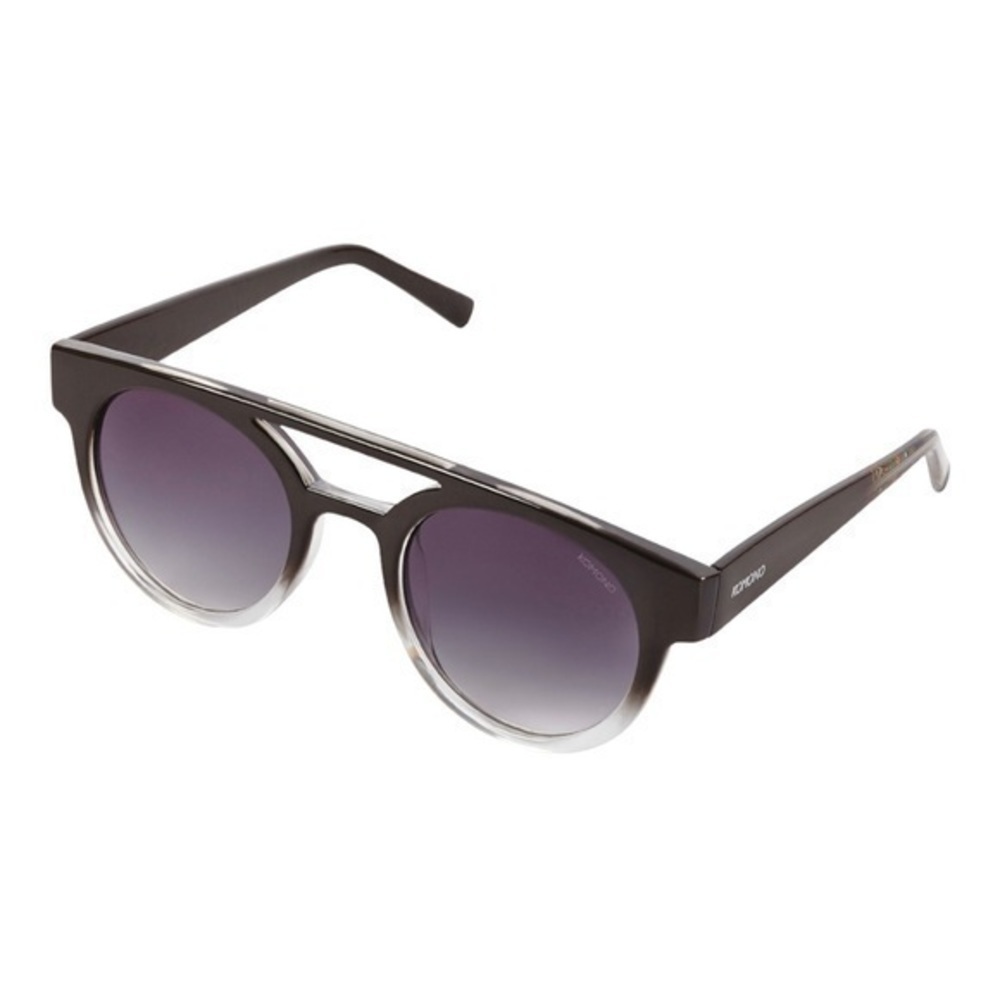KOMONO Dreyfuss Paisley Sunglasses NEW GRAY BLACK - Picture 3 of 12